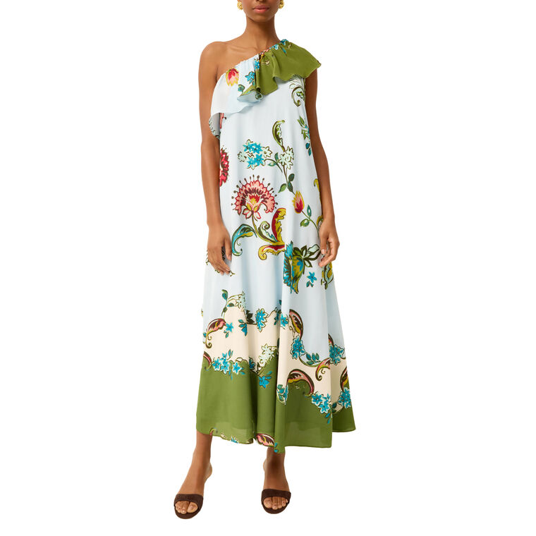 Mora One-Shoulder Midi Dress image number null