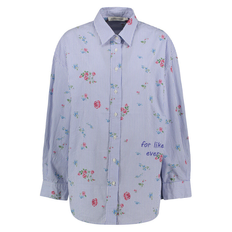 Seersucker Flower Shirt image number null