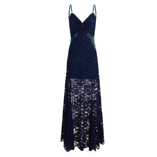 Spaghetti Strap Lace Maxi Dress
