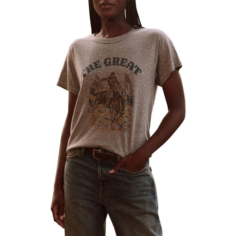 The Boxy Crew With Vintage Rodeo Graphic image number null