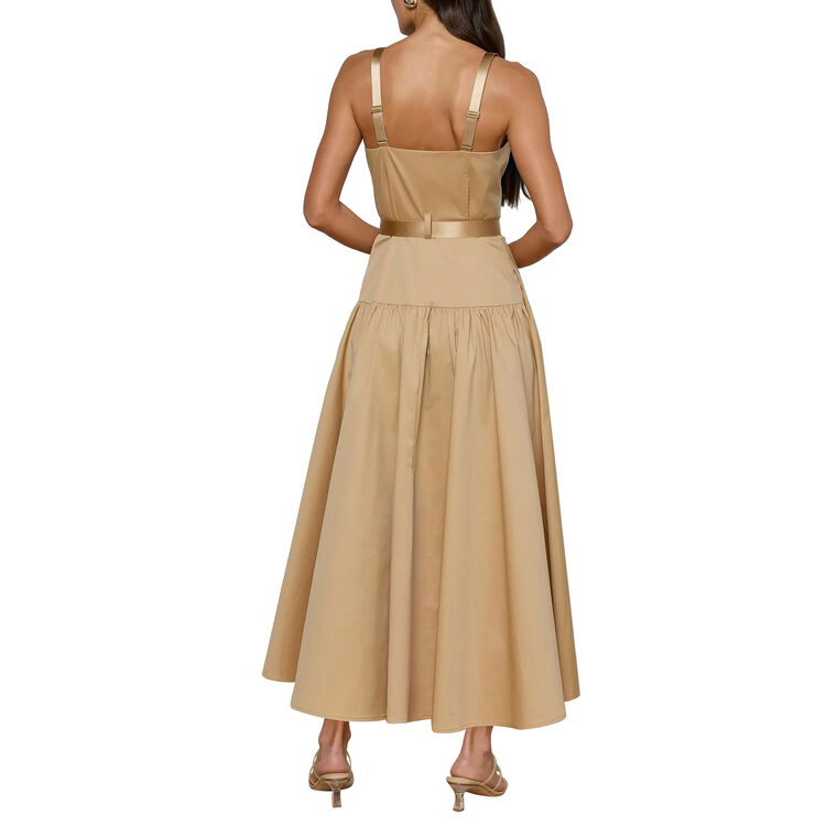 Rima Sleeveless Belted Maxi Dress image number null