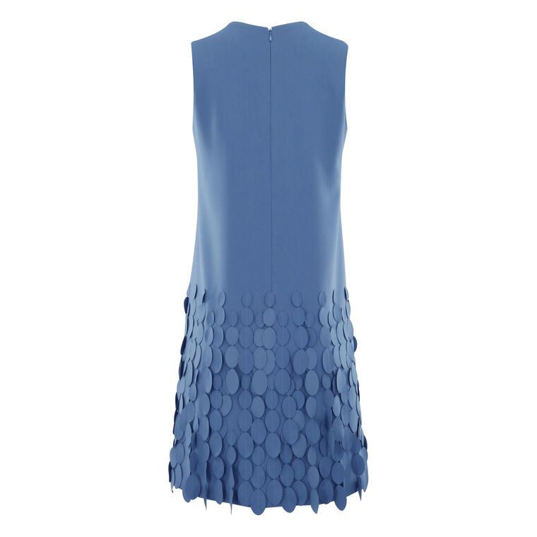 Jewel Neck Arak Sheath Dress With Mini Disc Hem image number null