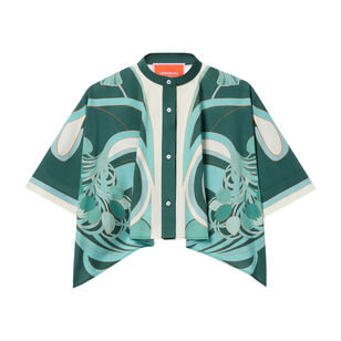 Mini Foulard Short Sleeve Shirt