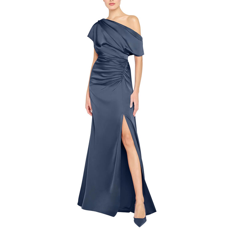 Kacey Asymmetrical One-Shoulder Gown image number null