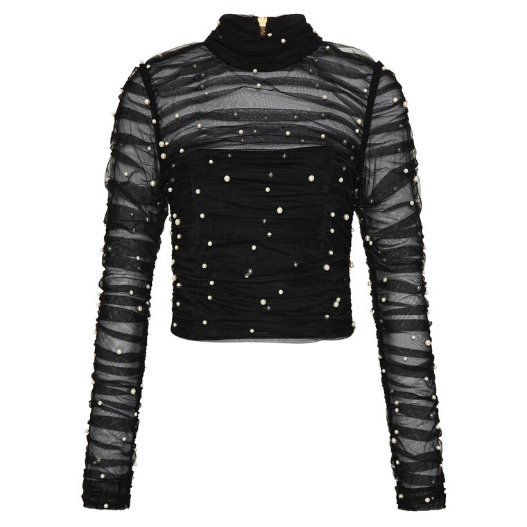 Juniper Long Sleeve Crop Top image number null
