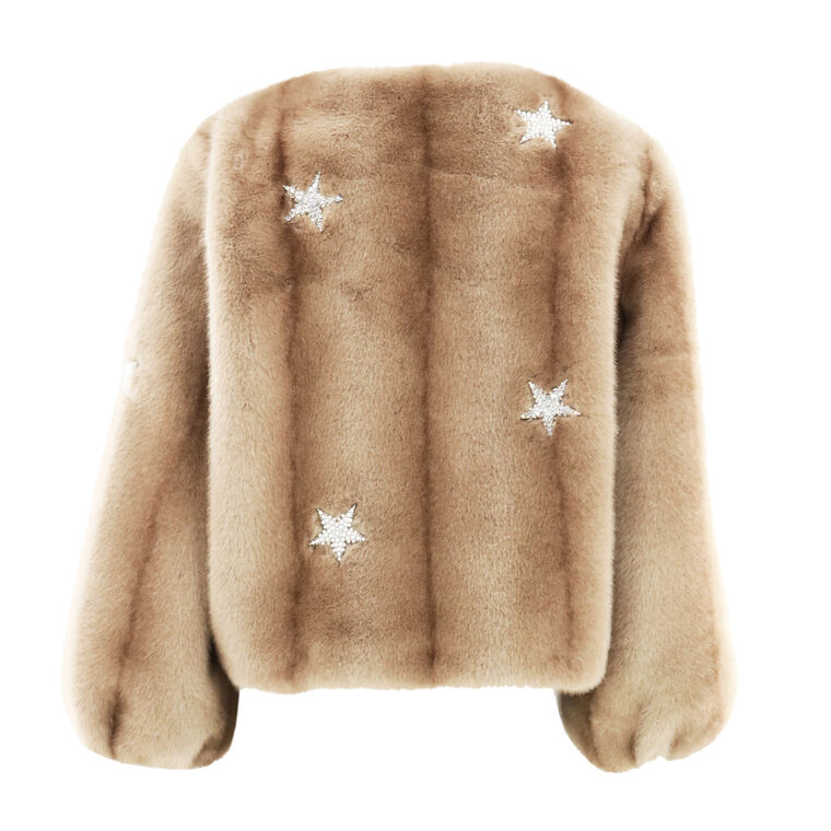 Mixed Star Faux Mink Benson Coat image number null