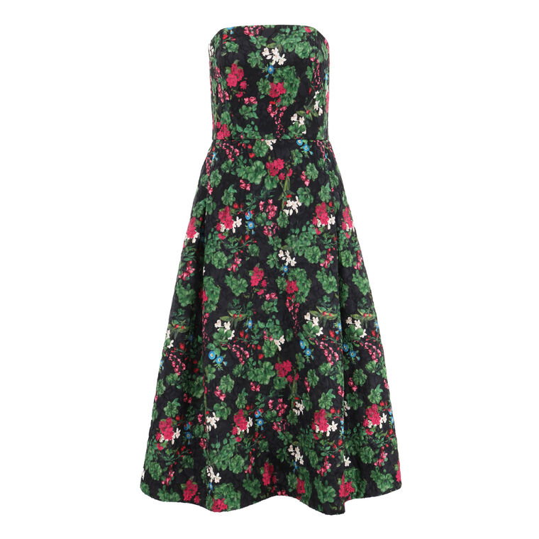 Shay Floral Cloqure Midi Dress image number null