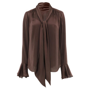 Alora Lavalliere Long Sleeve Blouse