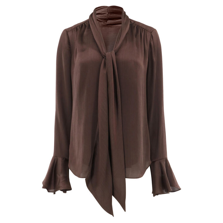 Alora Lavalliere Long Sleeve Blouse image number null