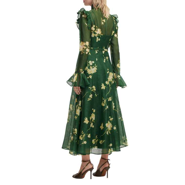 Katrina Butterfly Sleeve Midi Dress image number null