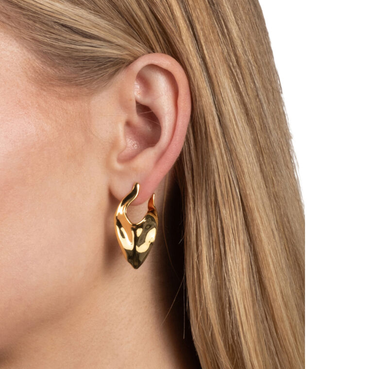 Molten Shield Post Earrings image number null
