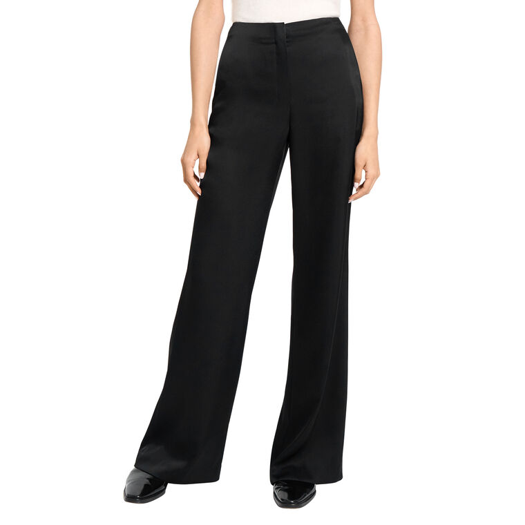 Fluid Satin Wide Leg Pants image number null