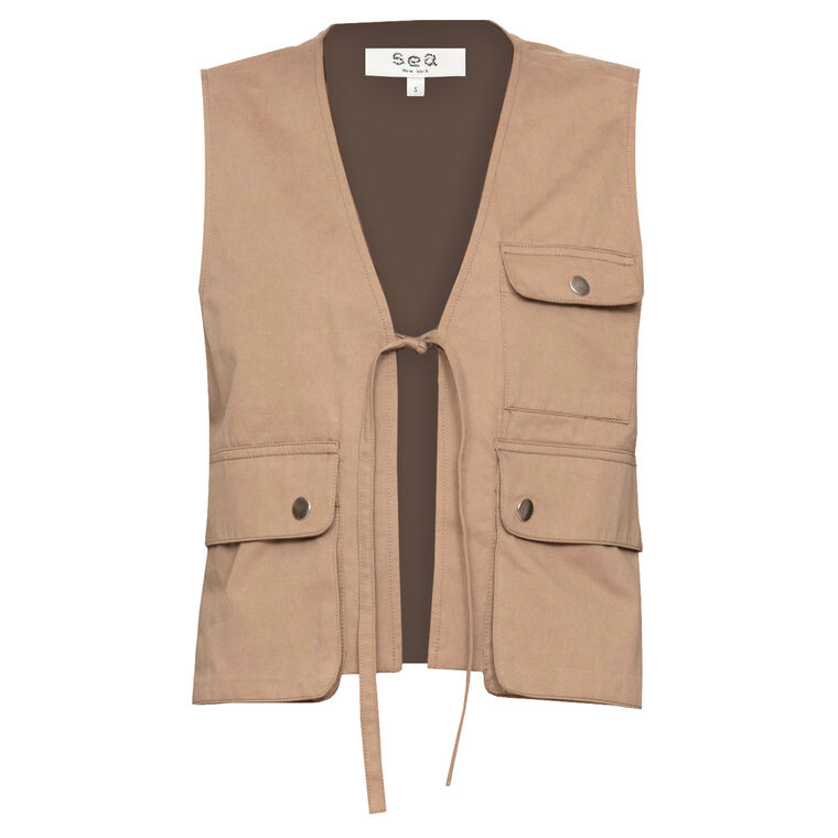 Lois Twill Vest image number null