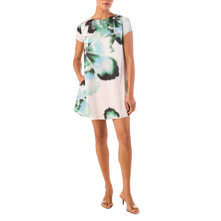 Atalia Short Sleeve Mini Shift Dress image number null