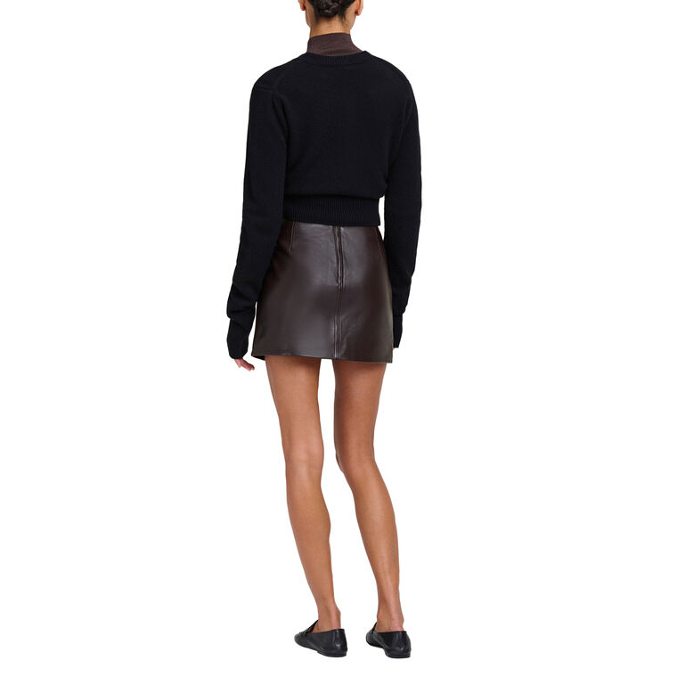 Mara Leather Mini Skirt image number null