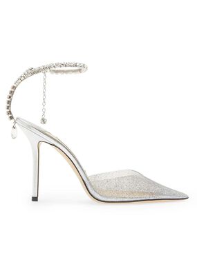 Saeda 100 Pumps with Crystal Ankle Strap