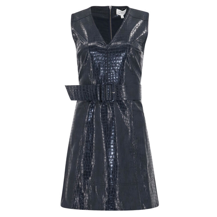Reina Vegan Leather Dress image number null