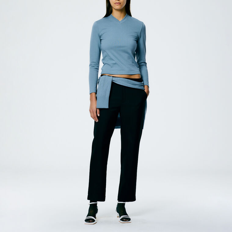 Perfect Shrunken V-Neck T-Shirt image number null