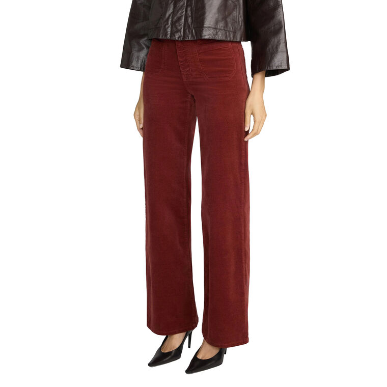 Le Slim Palazzo Corduroy Pant image number null