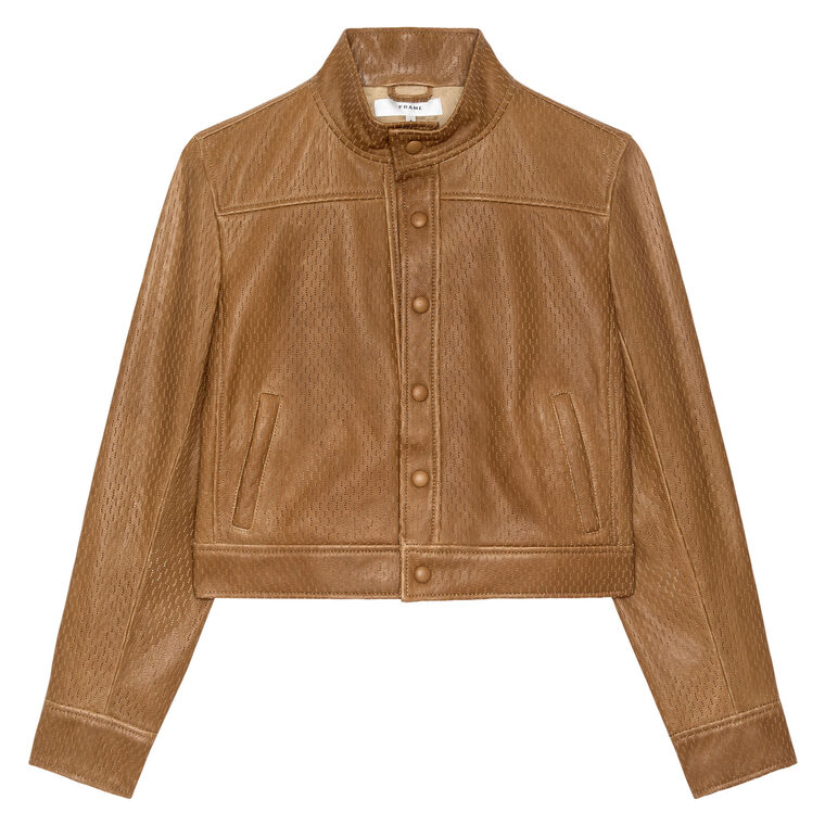 The Leather Trucker Jacket image number null