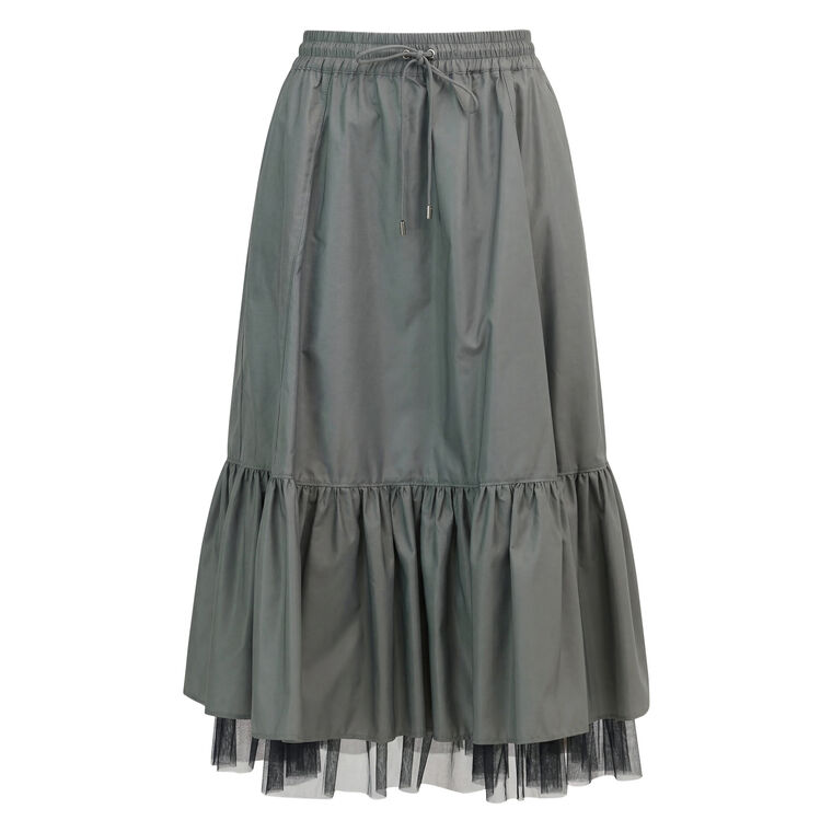 Arianne Tiered Midi Skirt image number null