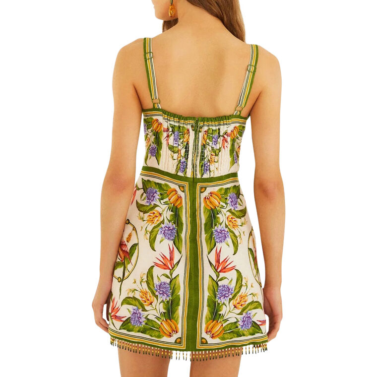 Sleeveless Linen Mini Dress image number null