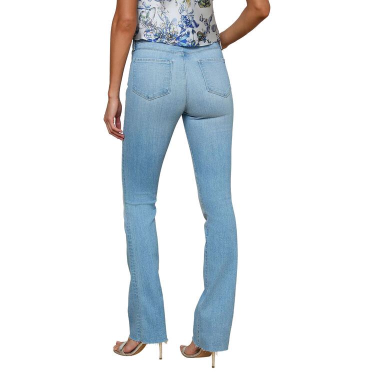 Ruth High-Rise Raw-Hem Straight-Leg Jean image number null