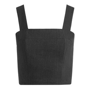 Natalia Lace Up Cropped Top