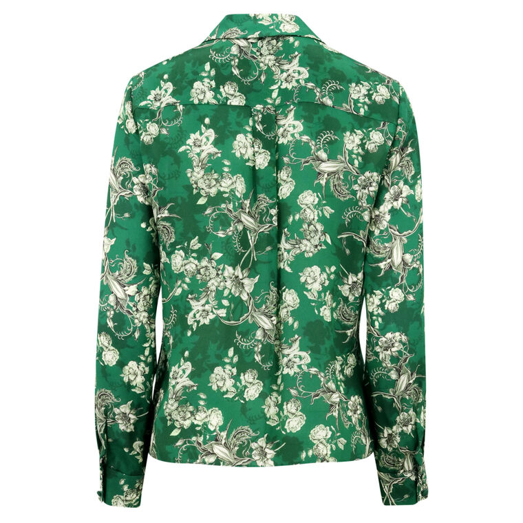 Eloise Mandarin Button-Down Blouse image number null