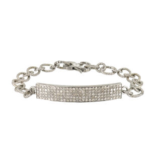 Five Row Diamond Chain Bracelet