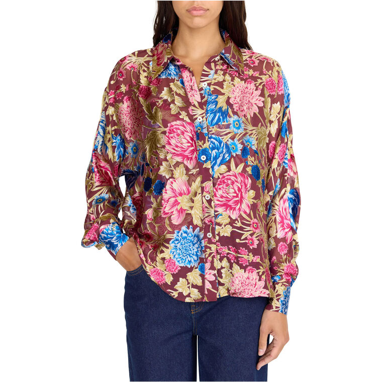 Rosario Long Sleeve Button-Up Top image number null