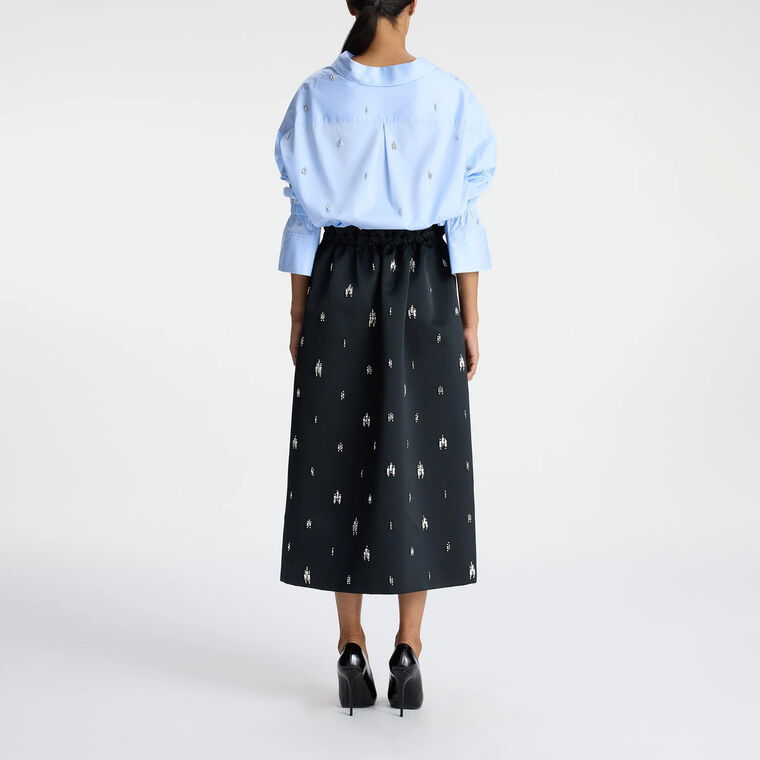 Alexia Embellished Midi Skirt image number null