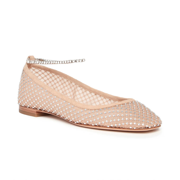 Janine Ballet Flat With Rhinestones image number null