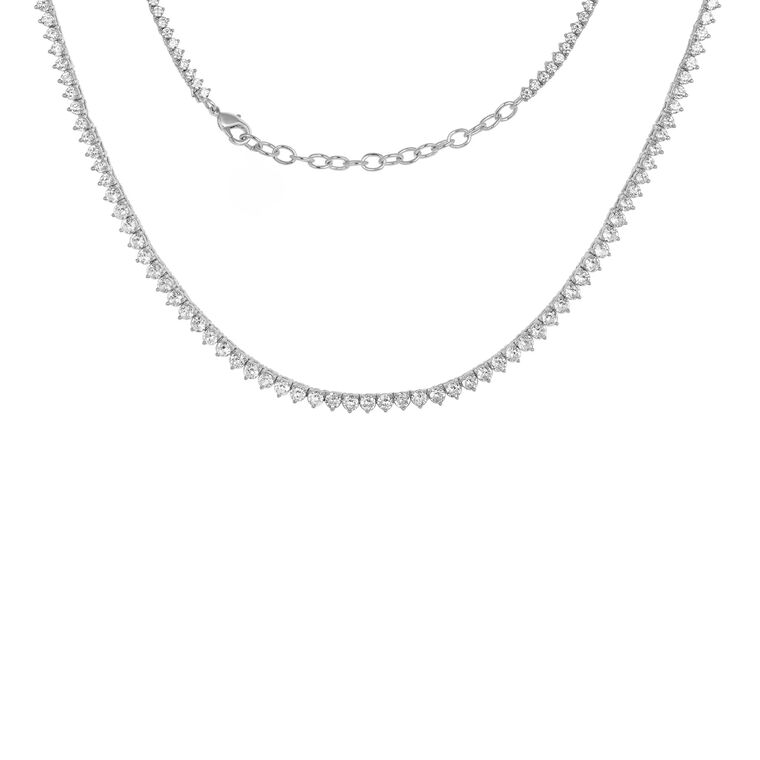 Graduated CZ Tennis Necklace image number null