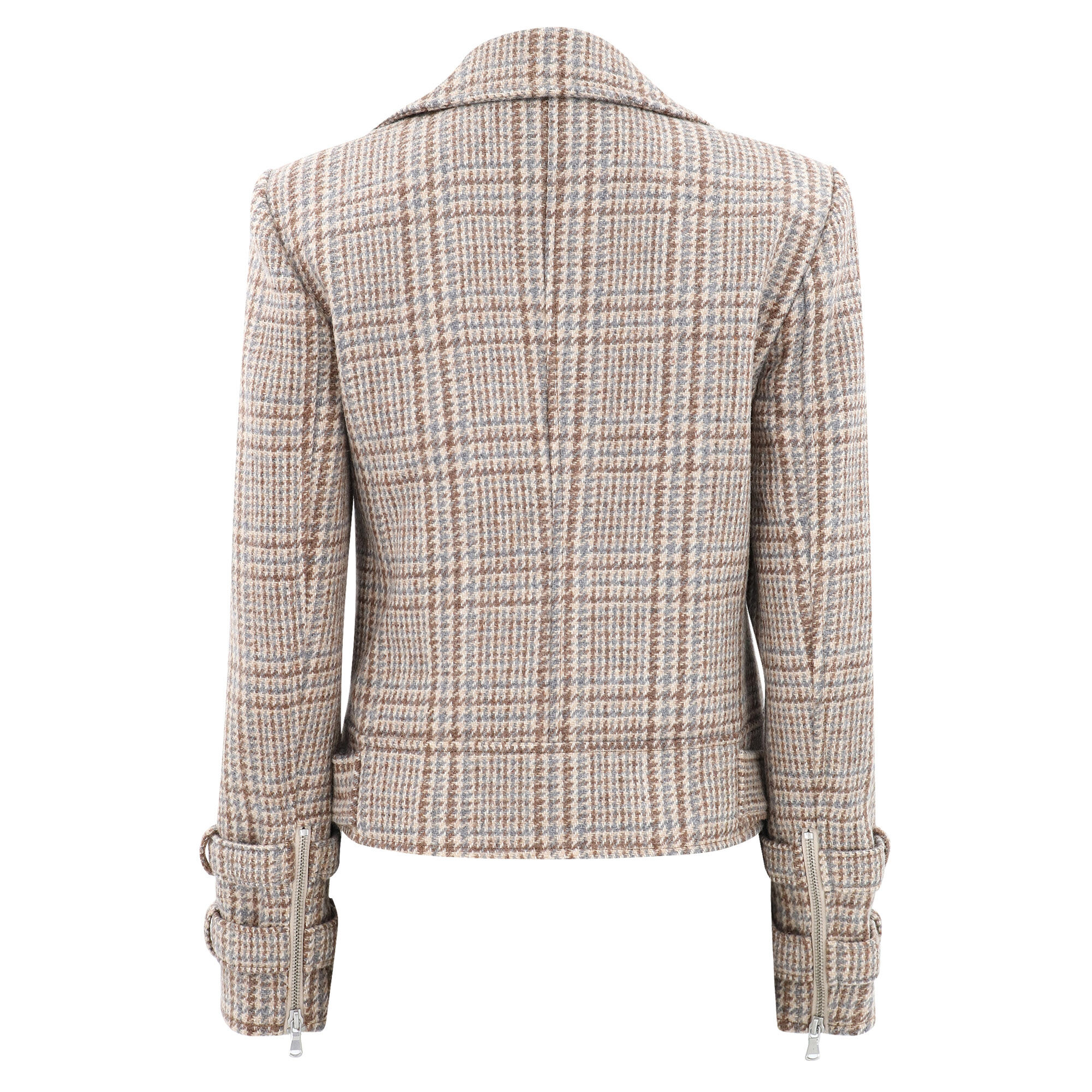 Billie Plaid Belted Wool Jacket