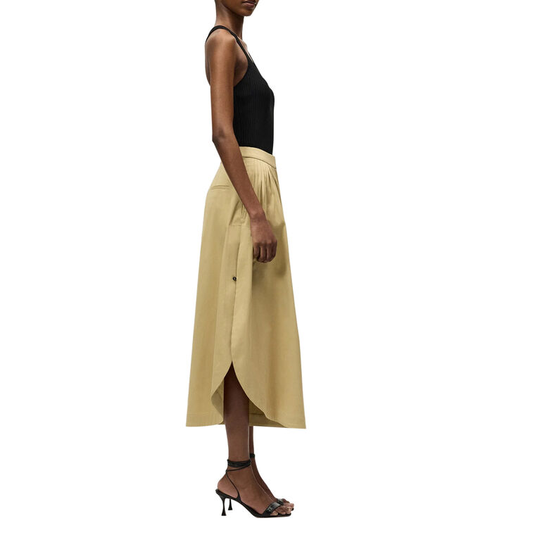 Athena Voluminous Cropped Pant In Cotton Twill image number null