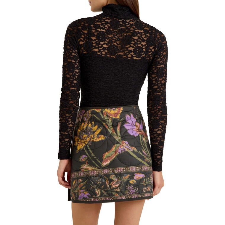 Eloise Lace Turtleneck Top image number null
