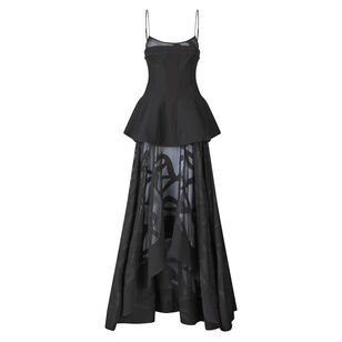 Tailored Bodice High-Low Gown