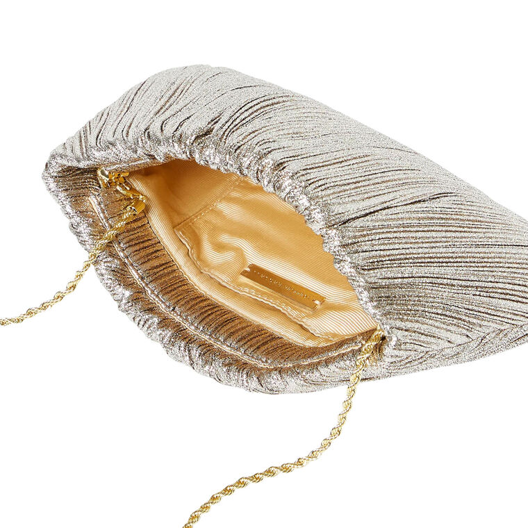 Brit Flat Pleated Clutch image number null