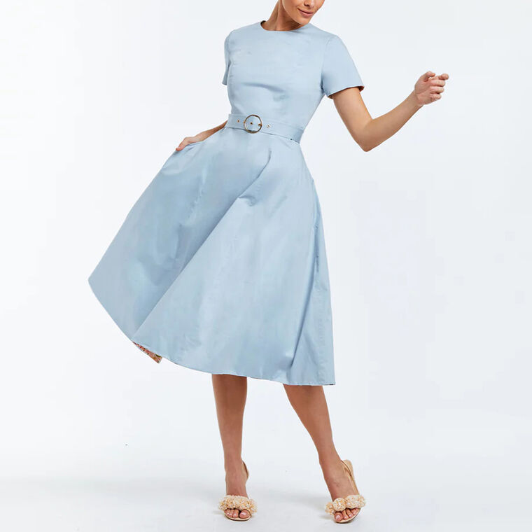 Lia Reversible Belted Midi Dress image number null