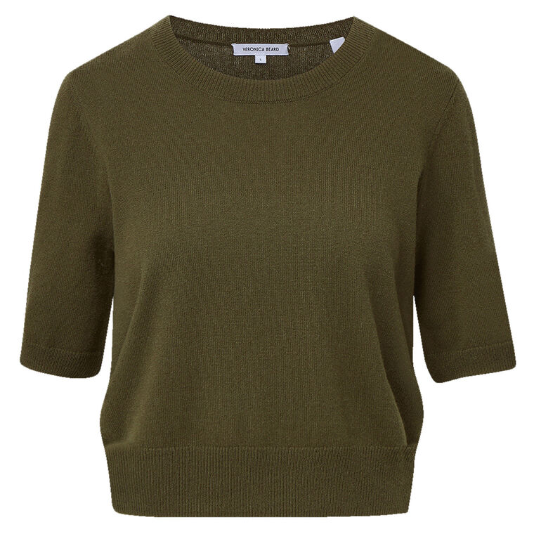 Shana Short Sleeve Crewneck Cashmere Sweater image number null
