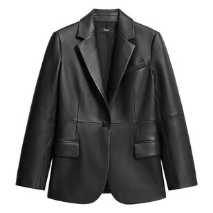Lynnia Leather Blazer