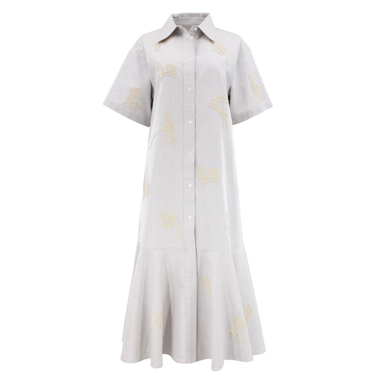 Lavinia Striped Shirt Dress image number null