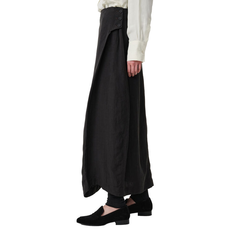 Deep Pleat Curved Skirt image number null