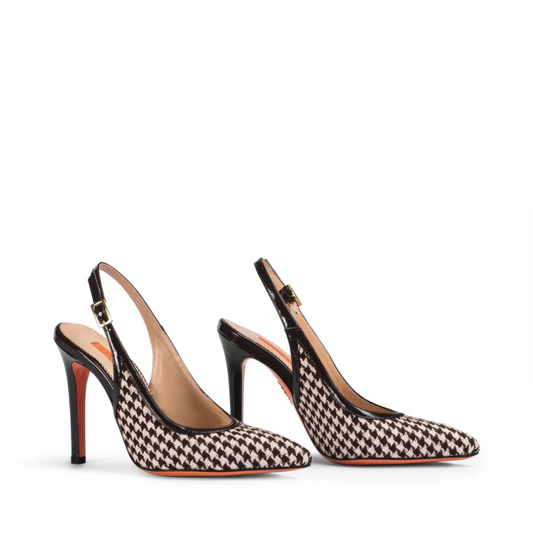 Tootsies Exclusive Jodi Houndstooth Sling-Back Pump image number null