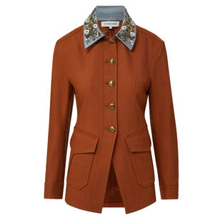 Laramie Beaded Collar Dickey Jacket