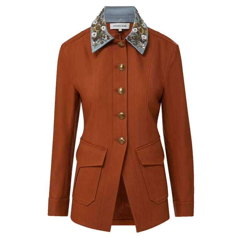 Laramie Beaded Collar Dickey Jacket image number null