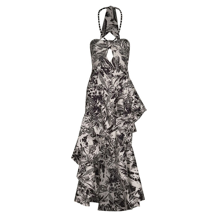The Comeback Sleeveless Ruffle Maxi Dress image number null