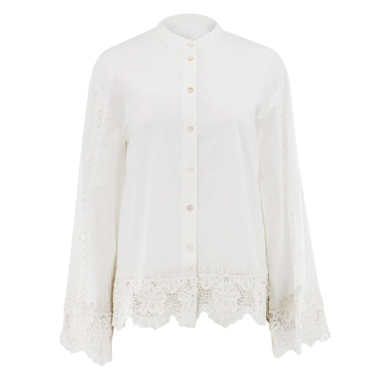 Iyla Soutache Embroidery Cropped Blouse image number null