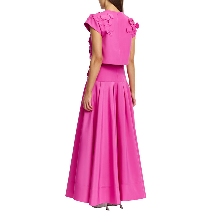 Tandy Floral Detail Maxi Dress With Detachable Overlay Top image number null
